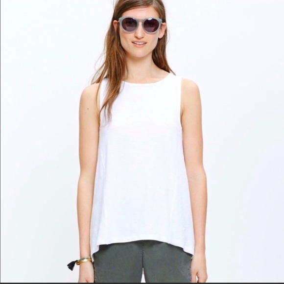 Madewell Forward-Seam Slub Cotton Tank - Picture 1 of 4